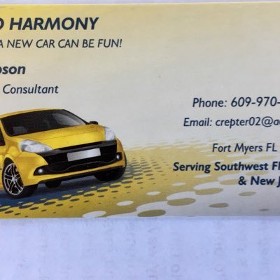 Buying/Leasing a new car can be fun! We negotiate great deals, No wasted time and no stress. AutoHarmony = your $$money and sanity saved.609 970 4028 call