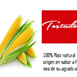 100% Maiz natural exportado de la raiz de esta tierra que es el maiz natural sin conservadores Mexico D,F