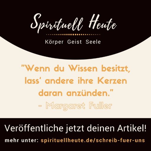 spirituellheute's profile picture. Onlinemagazin und Shop für Spiritualität, Ganzheitlichkeit & Esoterik