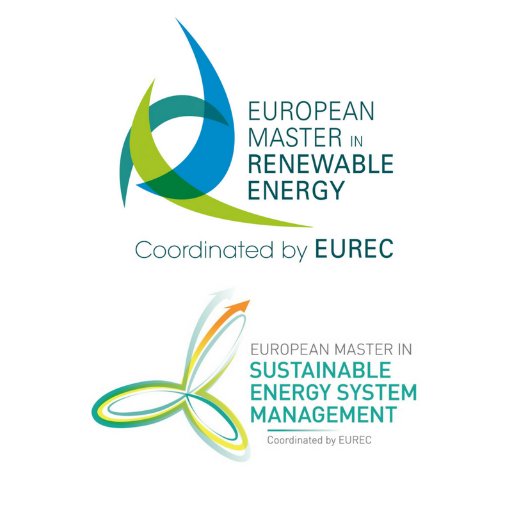 #EUREC coordinates the European Master in #RenewableEnergy and European Master in #SustainableEnergy System Management #EURECMasters. Questions? master@eurec.be
