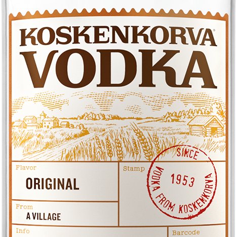 Vodka from a village. Available at Marks & Spencer now. Must be 18+ to follow.