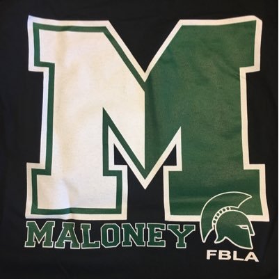 Future Business Leaders of America at Maloney High! WHERE'S YOUR SCHOOL SPIRIT?! T-shirts on sale! $20 w free beads set! Limited time only! #BleedGreen