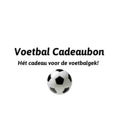 De VOETBAL CADEAUBON is hét cadeau voor de voetbalgek!