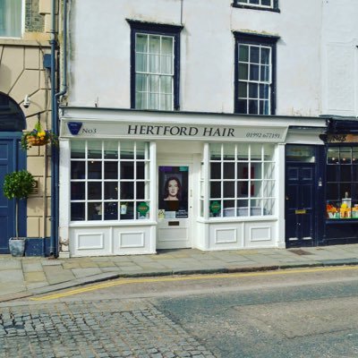 Hertford town centre Independent hairdressing salon. Described by clients as Colour 'artistes' On trend cuts, styling & blow-dries to die for Call 01992 677191