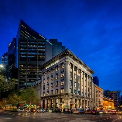 Classy hotel in the heart of Melbourne CBD. Within free tram area. 190 rooms,  conference center, function area,  restaurant and bar