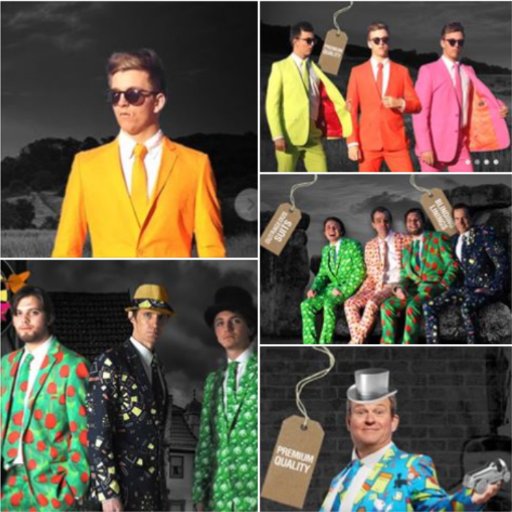 WACKY SUITS - Outrageous, crazy, 100% cotton, finely tailored suits.  Quintessentially English designs.   MAD IN ENGLAND.  Wear to a party, wdding, stag night!