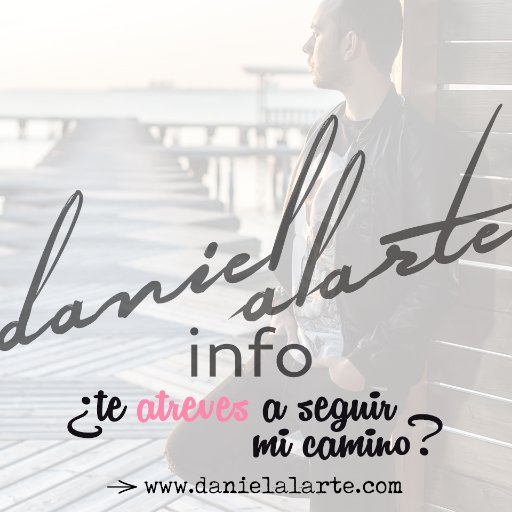 DanielAlarteInf's profile picture. Twitter Oficial de información del cantante @DanielAlarte. Llevamos su web oficial, aquí podrás enterarte de todo. 
Contacto: DanielAlarteInfo@gmail.com