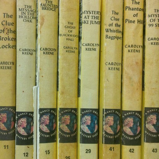 Quotes from the original Nancy Drew series.  'Nancy went up one walk and down another, listening to the twittering of the birds... [2.133]'