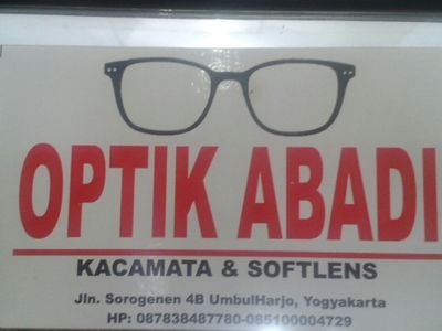 AbadiOptik's profile picture. Pusat layanan kacamata dan softlens di kota Jogja ..