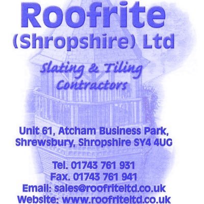 Roofing Contractors offering Roofing and Leadwork Services/Repairs in the West Midlands 01743 761931 Unit 61 Atcham Business Park, Shrewsbury SY4 4UG