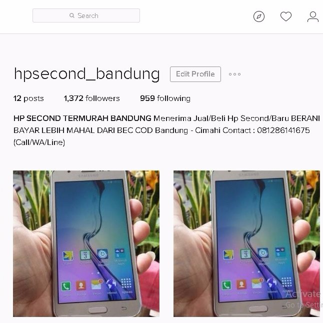 hpsecondbandung's profile picture. Sakit Hati HP kamu dihargai murah oleh Counter HP ? Tenang, kami menerima Jual/Beli Hp Second khusus COD Bandung Only dengan harga terbaik. 081286141675 WA/Line