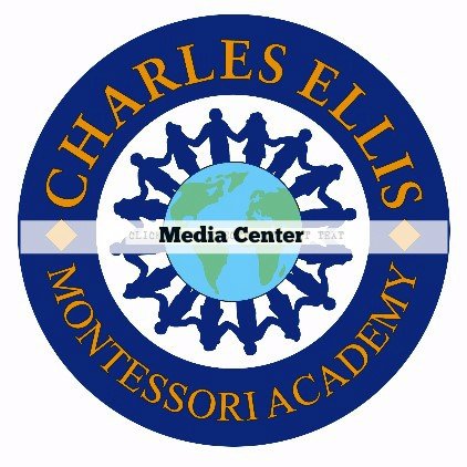 Media center of Charles Ellis Montessori Academy, a Pre-K through 8th grade public school in Savannah, Georgia. Open on school days from 7:15am-3:15pm.