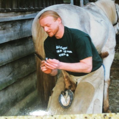 Moved to Alaska 1990 from N.H , retired flight nurse, 10 years Farrier/Blacksmith, other, tap, texture, paint, lots of other trades an crafts, DOB 6-30-59