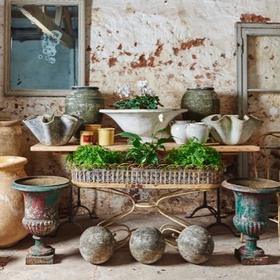 We sell antique and vintage items for the garden, handpicked from all over Europe.