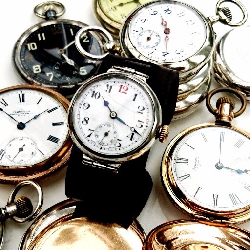 Eclectic pocket watches and wristwatches. Timepieces with history!  https://t.co/YlrQD2U1Pv