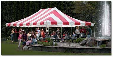 Houghton Lake Tent and Table offers party tent/table/chair packages starting at $250. Delivery and setup included!