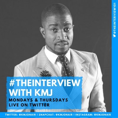 Basically, interview sessions with your favorite Ghanaians stars live on Twitter where we don't ask usual questions! Host: @KMJonAIR. #THEINTERVIEW