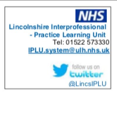 LincsIPLU's profile picture. Ensuring the provision of sufficient quality practice learning opportunities for all health care learners witin Lincolnshire Health Care Trusts.
