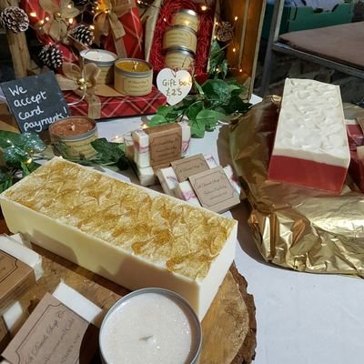 We are a small business in St Davids, Pembrokeshire, Wales making beautiful hand crafted cold process soaps, candles & creams using only the best ingredients.