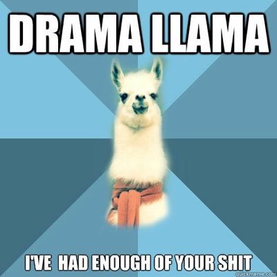 drama llama drama llama