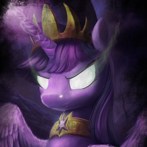 Usurper Empress of Disquestria.  Freedom is anarchy.  Harmony is a lie.  Her rule is absolute.  /She/ is magic.

Disquestrian @mlp_Twilight.