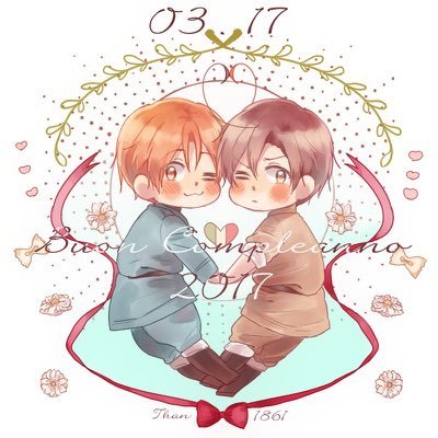 2019年3月17日/APヘタリアの伊兄弟(ヴェネチアーノ・ロマーノ)誕生日企画アカウント🇮🇹アカウント運営(@cino1221 )