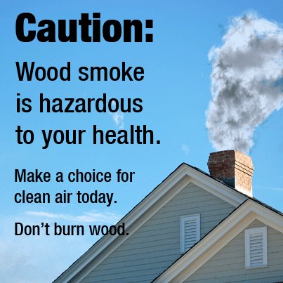 News on the health effects of wood burning. Image source: The American Lung Association in California