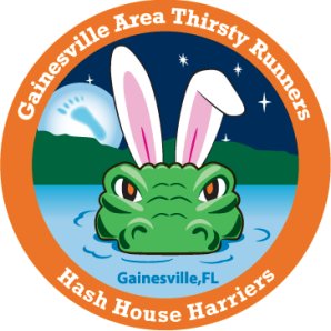Gainesville Area Thirsty Runners - Hash House Harriers. This is a drinking club with a running problem! Attend at own risk. It’s like an athletic happy hour.