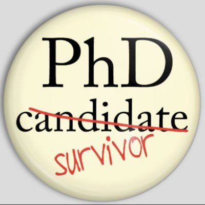 PhDSupport's profile picture. Here to support students trying to survive the #PHD life. Positive encouragement, advice and connections to help. PS: we finished and know how difficult it is!