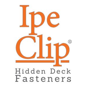 The IPE CLIP® Fastener Company manufacturers the original USA hidden deck fastener with a SS reinforcing insert.