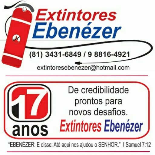 Extintores e equipamentos de prevenção e combate à incêndio.