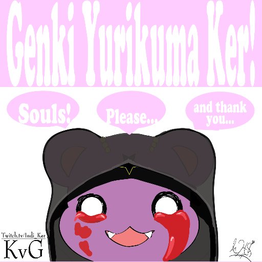 Yurikuma daughter of Nyx, and the official mascot of the #1 Yuri Daughter of Nyx stream on Twitch. Can I have your soul now???
