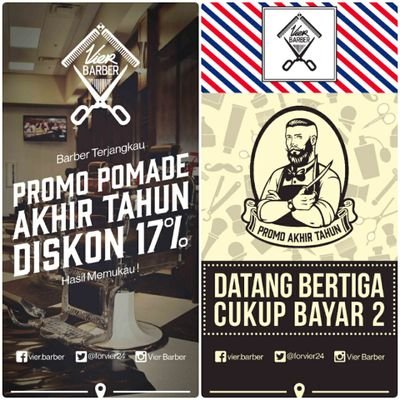 Vier Barber - Terjangkau & Memukau! | wa: 08119700559 | fb: Vier Barber | insta : vierbarber | email : vierbarber@gmail.com