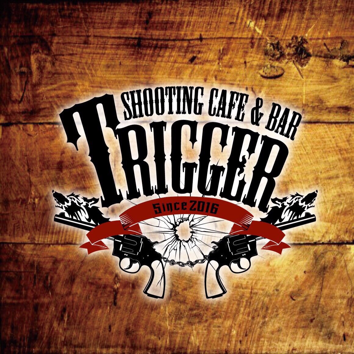 鹿児島初！食べて飲んで撃てるスポットShooting cafe&bar TRIGGER（トリガー）お問い合わせ099-224-7660 営業時間 平日18:00〜4:00(LO. 3:30)金土祝前日18:00〜6:00（LO.5:30）/天文館/カフェ/シューティングバー/エアガン/サバゲー/