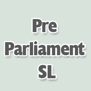 PreParliamentSL's profile picture. #PreParliamentSL
