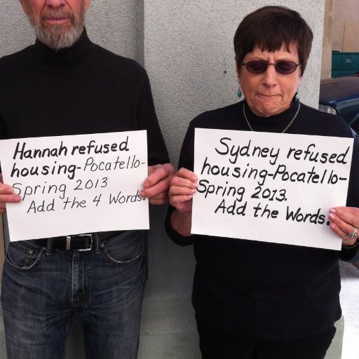 AddThe4Words's profile picture. We tried everything else so we stand peacefully in the Idaho Capitol. 200 arrests & lawmakers have yet to include gay/trans people in our nondiscrimination law.