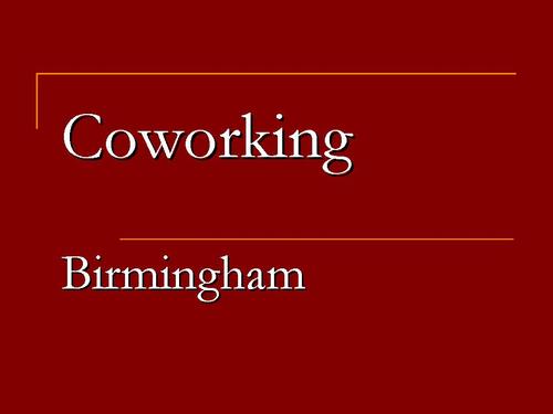 CoworkingBham's profile picture. A place where creative independents can get together for inspiration and good times. We'll meet at various spots around town.