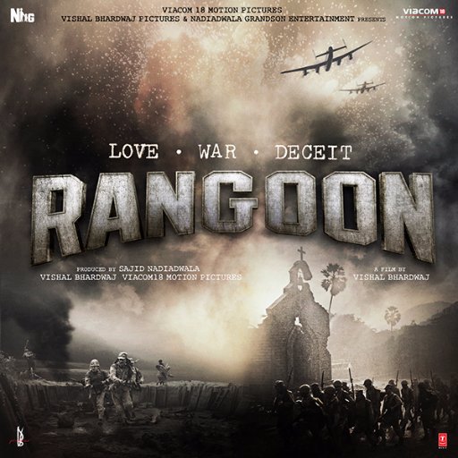 Produced by Sajid Nadiadwala, Vishal Bhardwaj & Viacom 18 Motion Pictures. Rangoon stars @shahidkapoor, Saif Ali Khan & Kangana Ranaut. Releasing on 24 Feb 2017