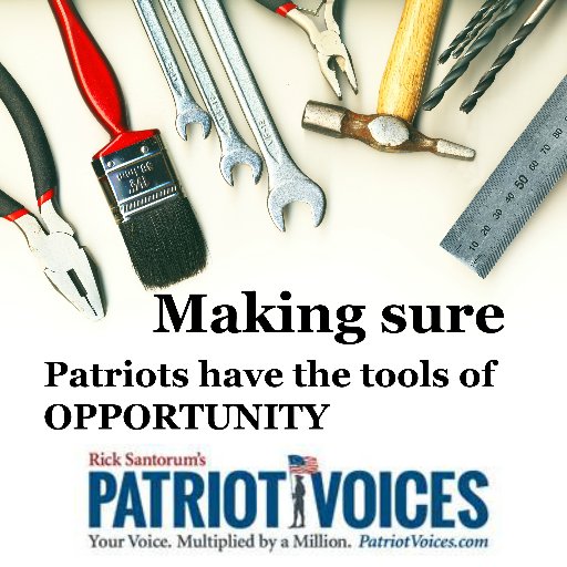 Patriots Voices are Stealth when standing arm in arm. Proud supporter of @RickSantorum and @Patriot_Voices