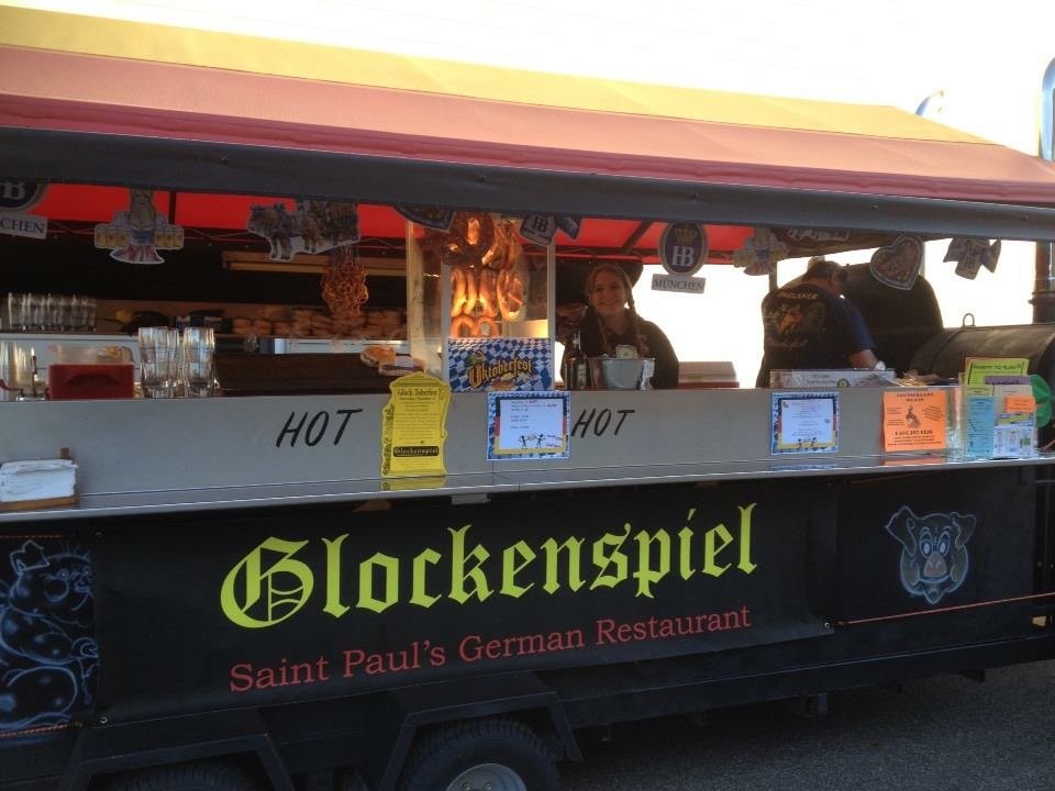 The Glockenspiel! Caterer, Old Fashioned Meat Marker! Homemade Brats, Sausages, Classic German Lunches!