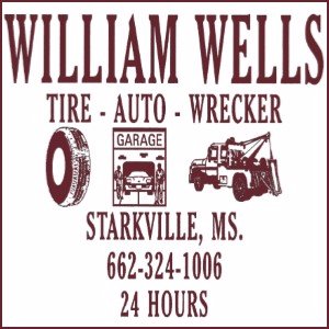 William Wells Tire & Auto providing 20 years of service in auto repair, tires, salvage, and towing. If you're looking for service with a smile call 662-324-1006