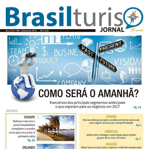 Há 35 anos, o Brasilturis Jornal foi criado especialmente para a indústria do turismo nacional. Atualmente é produzido pela Editora Via.