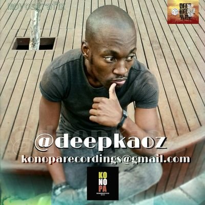 Actor,model,Producer,Record Label Owner Called Konopa Recordings(Pty)Ltd. Bookings : KonopaRecordings@gmail.com .Instagram/Fb djkaoz deep. 14 years dj exp