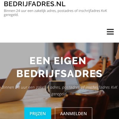 EEN ZAKELIJK BEDRIJFSADRES OP VERSCHILLENDE LOCATIES