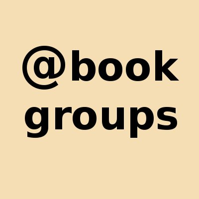 A twitter feed for the promotion of small scale book discussion groups.