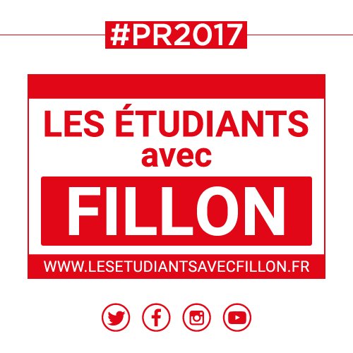 Les étudiants soutiennent @FrançoisFillon #PR2017 #Fillon2017 #AvecFillon #FF2017