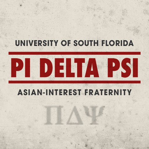 The Chi Chapter of Pi Delta Psi Fraternity, Inc., The First and Only Male Asian-Interest Greek Organization, at the University of South Florida.
Est. Fall 2008