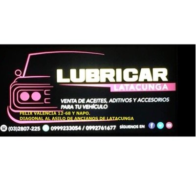Venta de lubricantes y accesorios para tu vehiculo. Dirreccion Felix Valencia 12-68 y Napo
