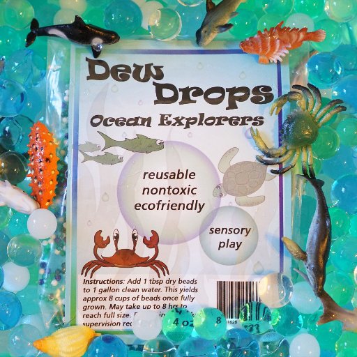 manufacturer of Sensory beads. AKA DewDrops Water Beads!