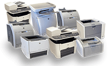 We work on all makes and models of Laser printers, Inkjets, Dot matrix, Fax, Copiers, and all-in-ones.